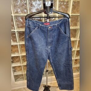 IH McCormick Farmall Carpenter Jeans Men’s 38x30 Workwear Denim